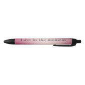 Roze Wit Ombre Zwarte Inkt Pen (Bodem)
