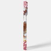 ROZE & WIT PAPIER 3-D LOOK BLOEMEN Case-Mate iPhone CASE (Achterkant / Rechts)