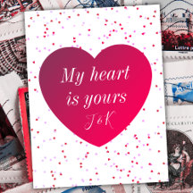 Roze Wit & Rood Hart Schattigee Moderne Valentijns