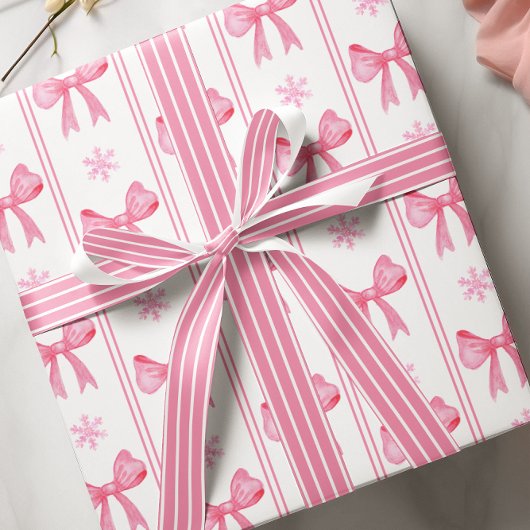 Roze & Wit Satijnen Lint