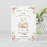 Roze witpapierbundel Baby shower met Blush Felt