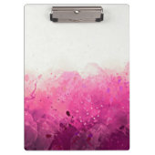 Roze & witte aangepaste klembord! klembord (Voorkant)