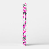 Roze witte abstracte bloemen Case-Mate iPhone case (Achterkant / Rechts)