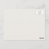 Roze Witte Bloemen Bewaar De Datum Briefkaart (Achterkant)