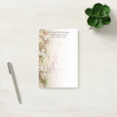  Roze Witte Bloesem Vlinder Quote Post-it® Notes (Kantoor)