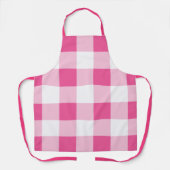 Roze witte Buffalo Check Baker Schort (Voorkant)