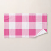 Roze witte buffelcheque bad handdoek (Handdoek)