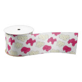 Roze witte circusdierentuin lint (Spoel)