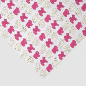 Roze witte circusdierentuin tissuepapier (Detail)