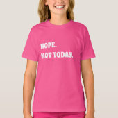 Roze witte citaat meisje t-shirt (Voorkant)