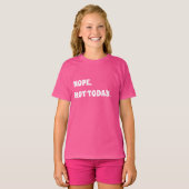 Roze witte citaat meisje t-shirt (Voorkant volledig)