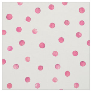 Roze witte Confetti Stippen Patroon Stof