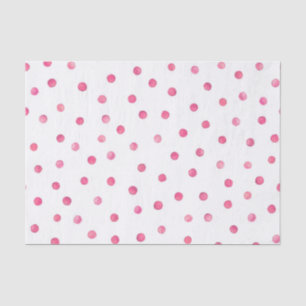 Roze witte Confetti Stippen Patroon Tissuepapier