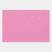 Roze Witte Diamant Hoge Hak Schoen Bruiloft Inpakpapier Vel (Voorkant 3)