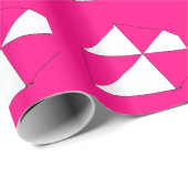 Roze witte digitale verf, Kinder kunst Cadeaupapier (Rol Hoek)