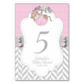 Roze, Witte en Grijze Aap - Tafelnummers (Voorkant)