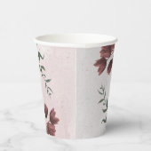 roze , witte en kaneel roos bloemen groenerpartij papieren bekers (Rechts)