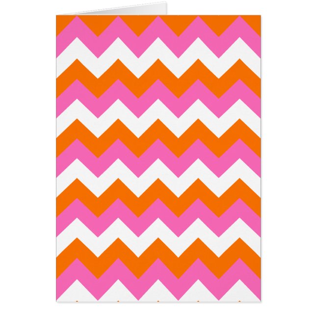 Roze witte en Oranje zigzag (Voorkant)