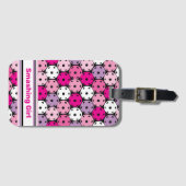 Roze, witte en paarse pekelballen, bagagelabel (Voorkant (horizontaal))