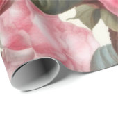 roze witte en rode rozen cadeaupapier (Rol Hoek)