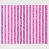 Roze witte feestkerst cadeaupapier (Vlak)