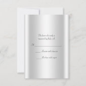 Roze Witte Foto RSVP Kaarten (Achterkant)