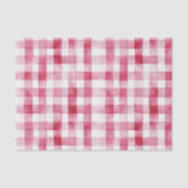 Roze witte geplakte strepen Verjaardag Tissuepapier (Voorkant)