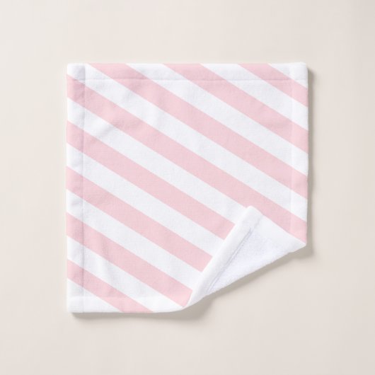 Roze & Witte Gestreepte Badhanddoek Sets Bad Handdoek (Wasdoekje)