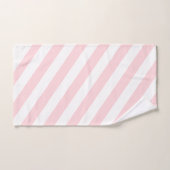 Roze & Witte Gestreepte Badhanddoek Sets Bad Handdoek (Handdoek)