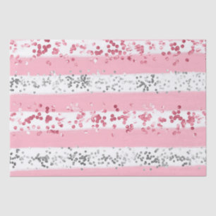  Roze Witte Grijze Glitter Verjaardag Baby Bruids  Tissuepapier