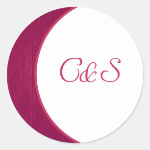 Roze/Witte Houten Stickers van de Graanenvelop