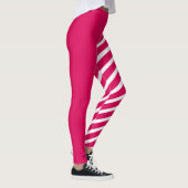 Roze & Witte Jester-broek Leggings (Rechts)
