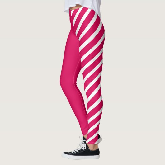 Roze & Witte Jester-broek Leggings (Links)