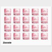 Roze witte kerstballen Sticker (Vel)
