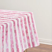 Roze & Witte Kerstvreugde Rendier Tafelkleed (Voorbeeld)