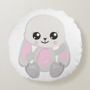 ROZE & WITTE KNUFFELKONIJNTJES ROND KUSSEN