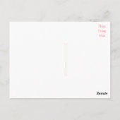 Roze & Witte Liefde Rode Hart Pijl Briefkaart (Achterkant)