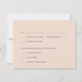 Roze witte lotusbloemen bruiloft RSVP-reactie RSVP Kaartje (Achterkant)