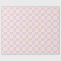 Roze witte madeliefjespatroon