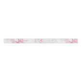 Roze witte marmer grosgrain lint (Voorkant)