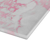 Roze witte marmer               snijplank (Hoek)