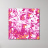 Roze witte, moderne Abstracte verf Canvas Afdruk (Voorkant)