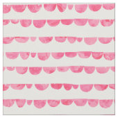 Roze witte, moderne waterverf gescallopeerde strep stof (Close Up)