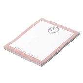 Roze witte Notitieblok (Gedraaid)