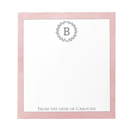Roze witte Notitieblok (Voorkant)