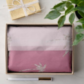 Roze witte palmbomen ombre tissuepapier (Geschenk)