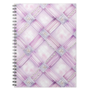 Roze witte parels notitieboek