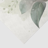 Roze Witte Pioen Trouwfeest Tissuepapier (Detail)