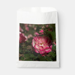 Roze & Witte Roos Bedankzakje