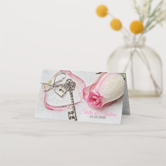 Roze witte Rose (Achterkant)